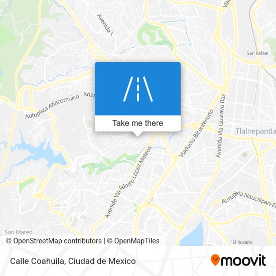 Calle Coahuila map