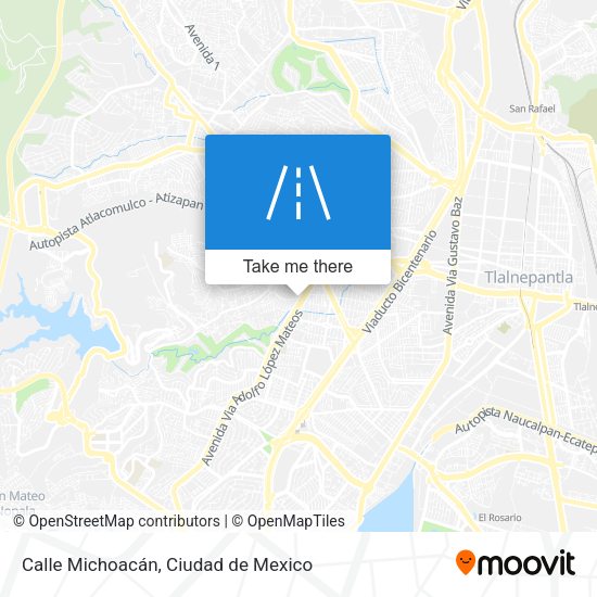 Mapa de Calle Michoacán