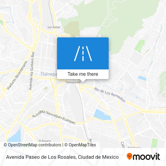 Avenida Paseo de Los Rosales map