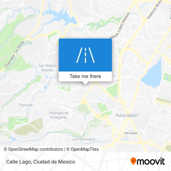 Mapa de Calle Lago