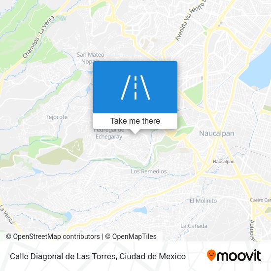 Mapa de Calle Diagonal de Las Torres