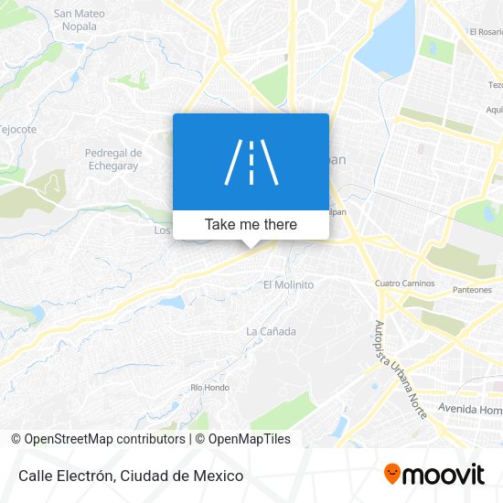 Calle Electrón map