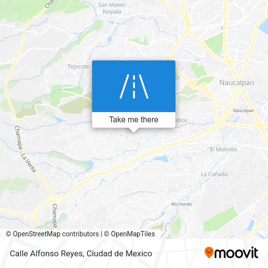 Mapa de Calle Alfonso Reyes