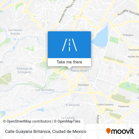 Calle Guayana Británica map