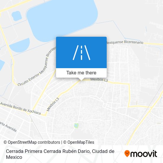 Mapa de Cerrada Primera Cerrada Rubén Dario