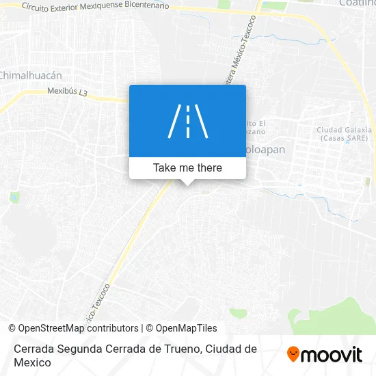 Cerrada Segunda Cerrada de Trueno map