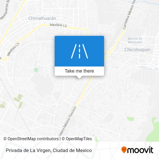 Privada de La Virgen map