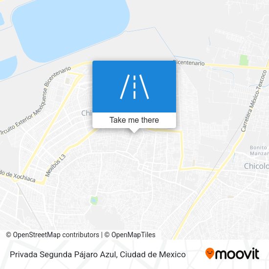Mapa de Privada Segunda Pájaro Azul