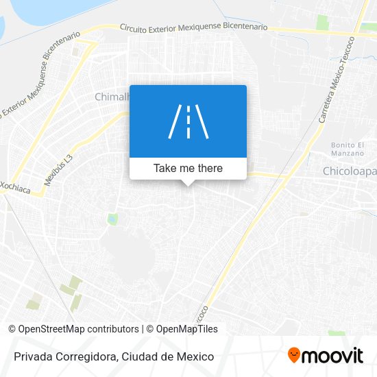 Mapa de Privada Corregidora