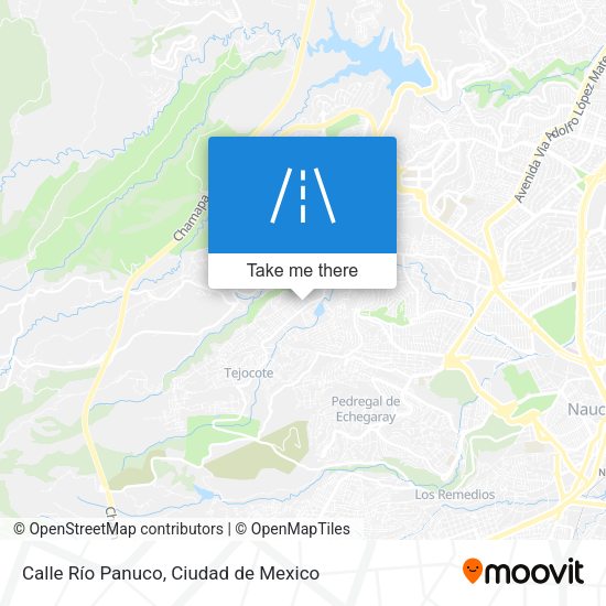 Calle Río Panuco map