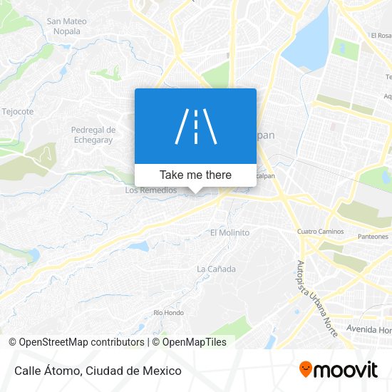 Calle Átomo map