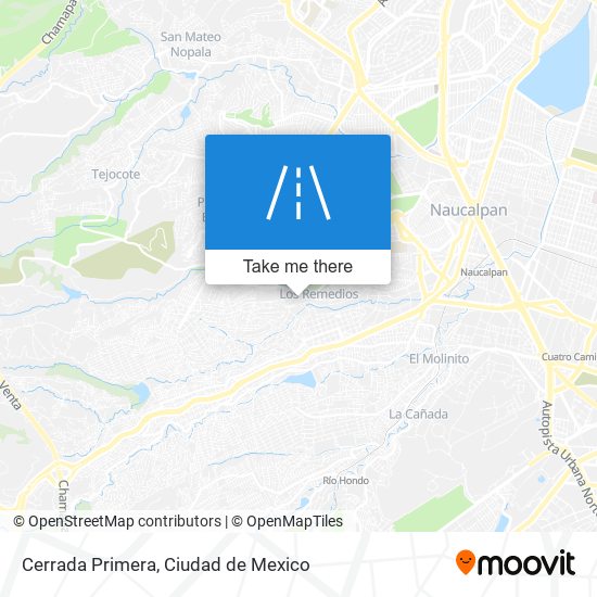 Mapa de Cerrada Primera