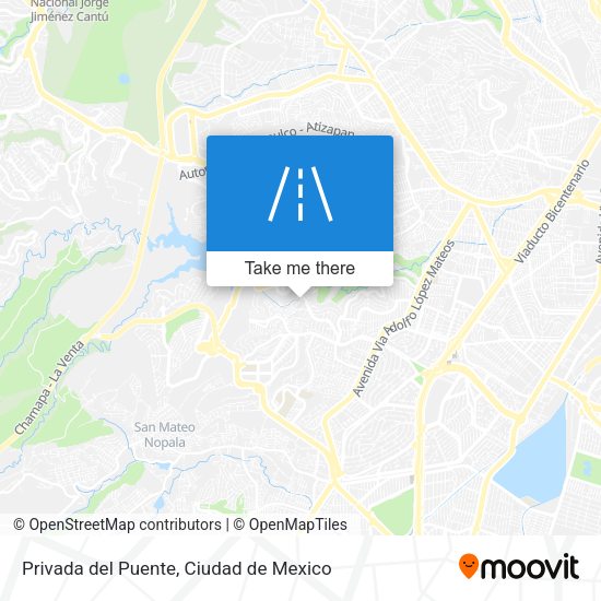 Privada del Puente map
