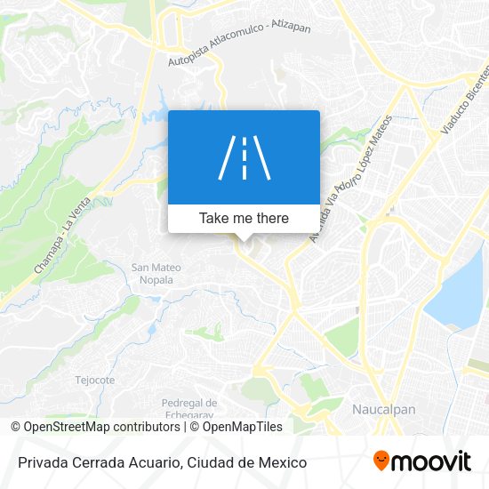 Privada Cerrada Acuario map