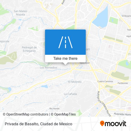 Privada de Basalto map