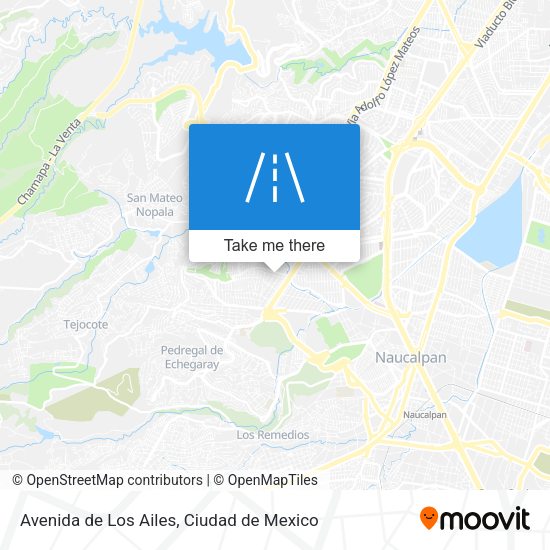 Avenida de Los Ailes map