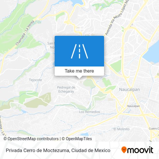 Privada Cerro de Moctezuma map