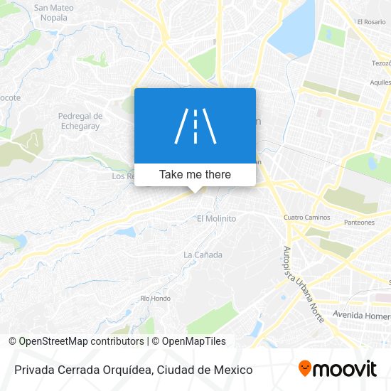 Mapa de Privada Cerrada Orquídea