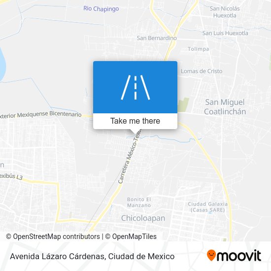 Avenida Lázaro Cárdenas map