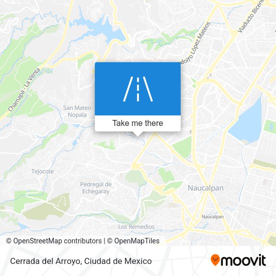 Cerrada del Arroyo map
