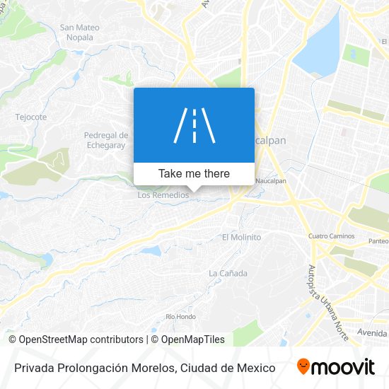 Privada Prolongación Morelos map