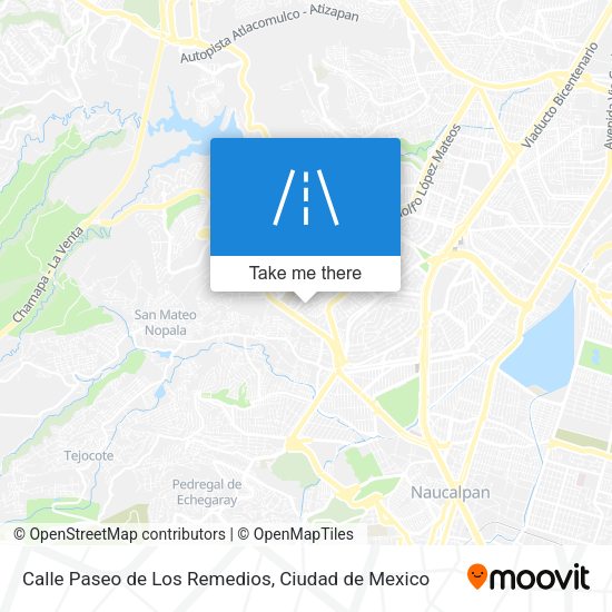 Mapa de Calle Paseo de Los Remedios