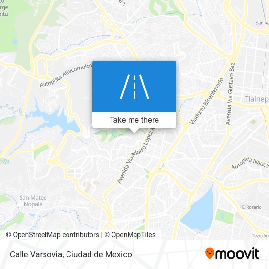 Calle Varsovia map
