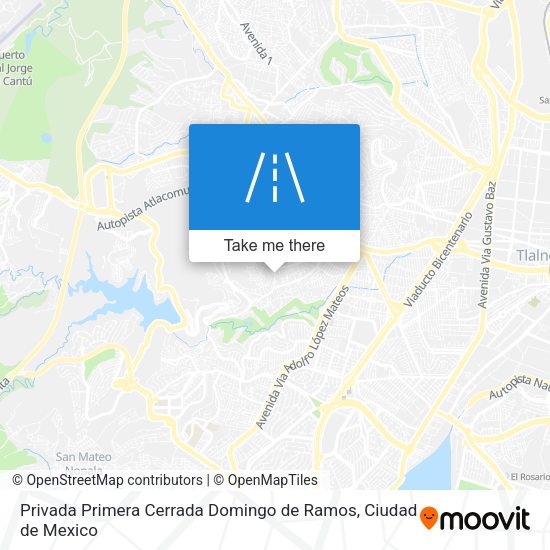 Mapa de Privada Primera Cerrada Domingo de Ramos