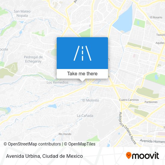 Avenida Urbina map