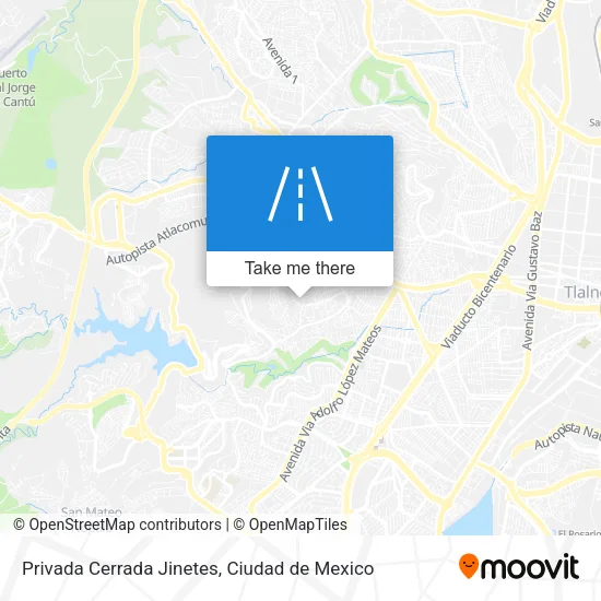 Privada Cerrada Jinetes map