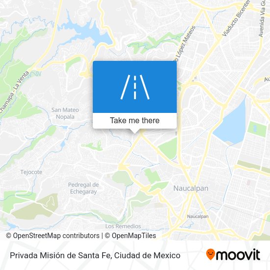 Privada Misión de Santa Fe map