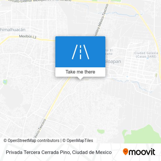 Mapa de Privada Tercera Cerrada Pino