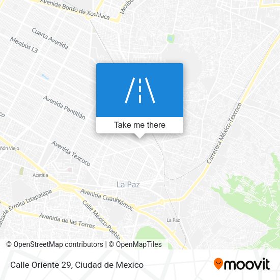 Calle Oriente 29 map