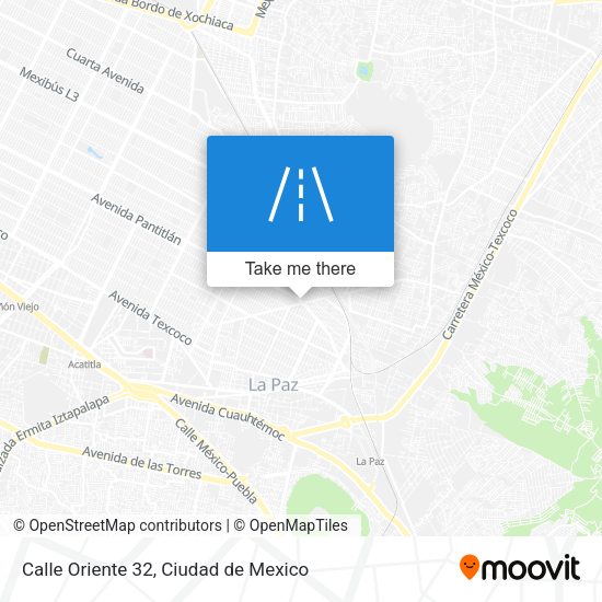 Mapa de Calle Oriente 32