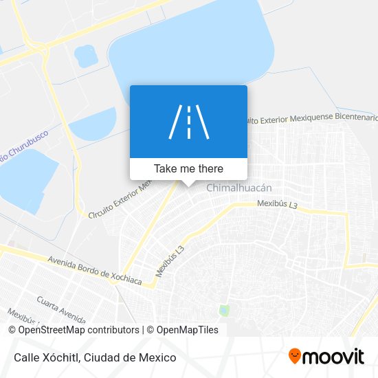 Calle Xóchitl map
