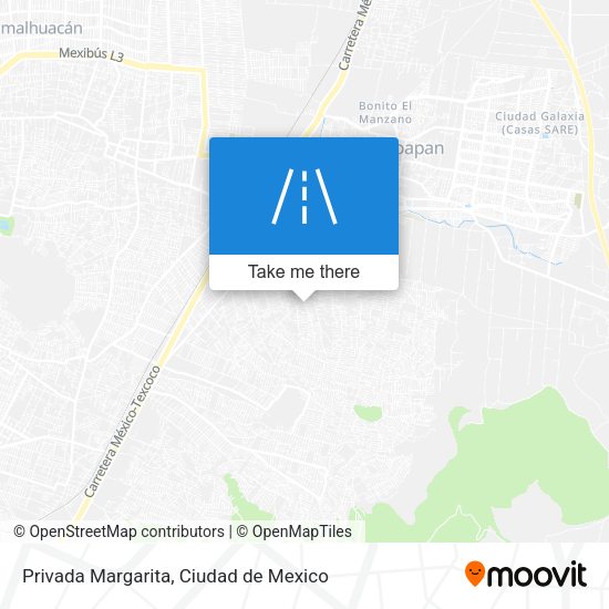 Privada Margarita map