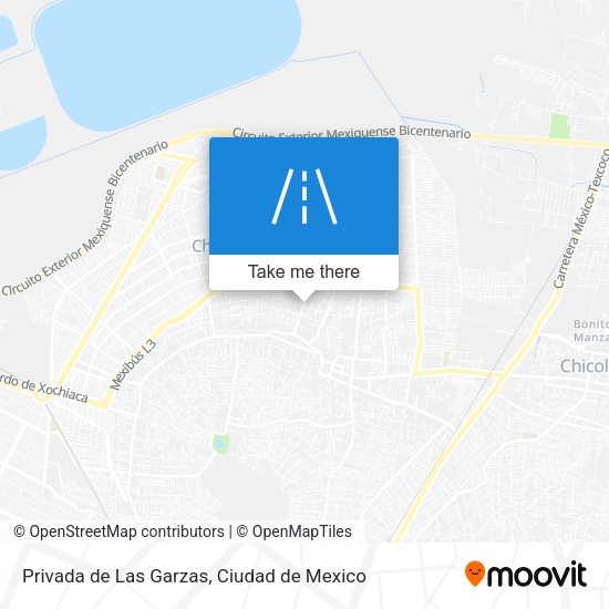 Privada de Las Garzas map