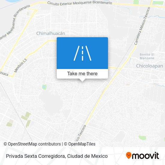 Mapa de Privada Sexta Corregidora