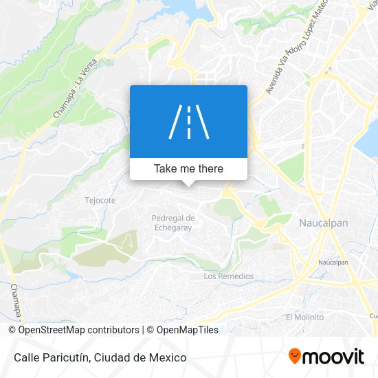Mapa de Calle Paricutín