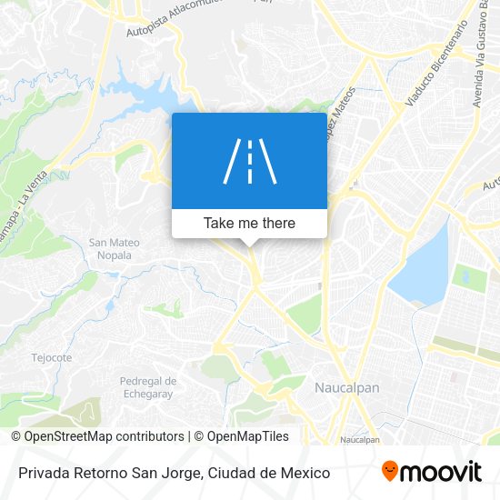 Privada Retorno San Jorge map