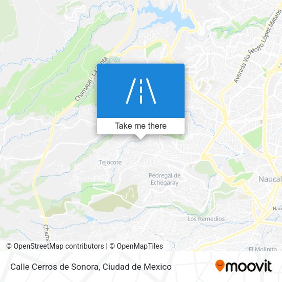 Mapa de Calle Cerros de Sonora