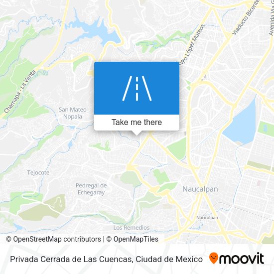 Privada Cerrada de Las Cuencas map