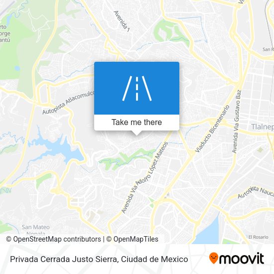 Mapa de Privada Cerrada Justo Sierra