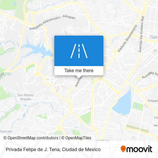 Mapa de Privada Felipe de J. Tena