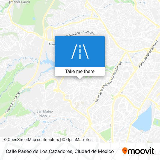 Calle Paseo de Los Cazadores map