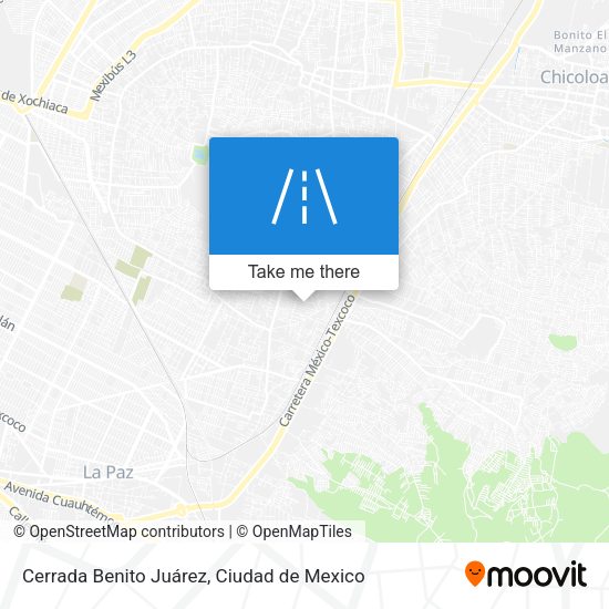 Cerrada Benito Juárez map