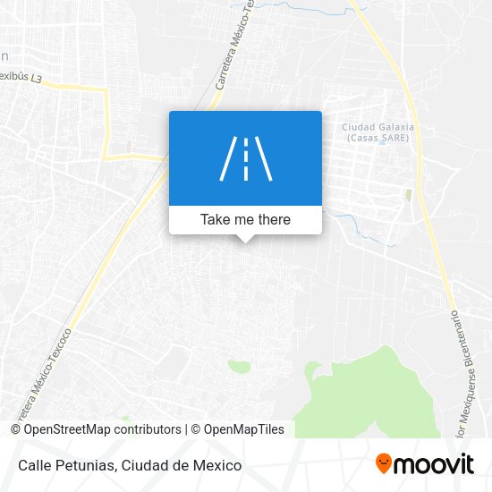 Calle Petunias map