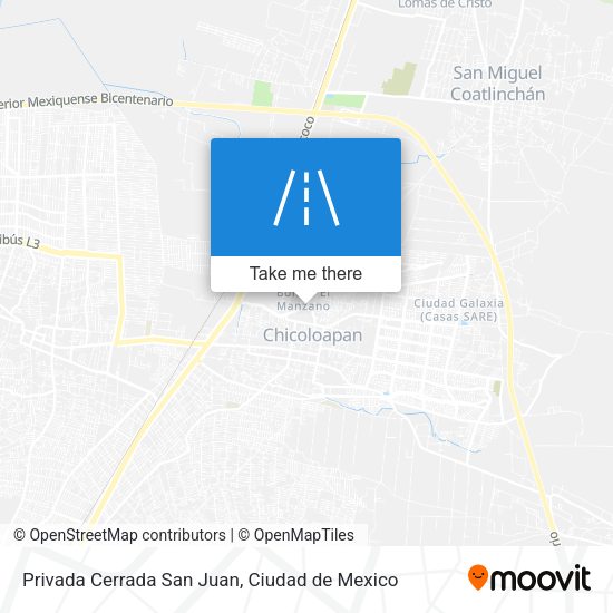Privada Cerrada San Juan map