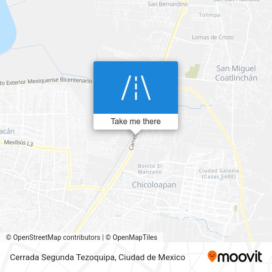 Mapa de Cerrada Segunda Tezoquipa
