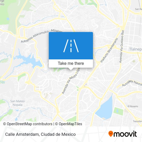 Mapa de Calle Amsterdam